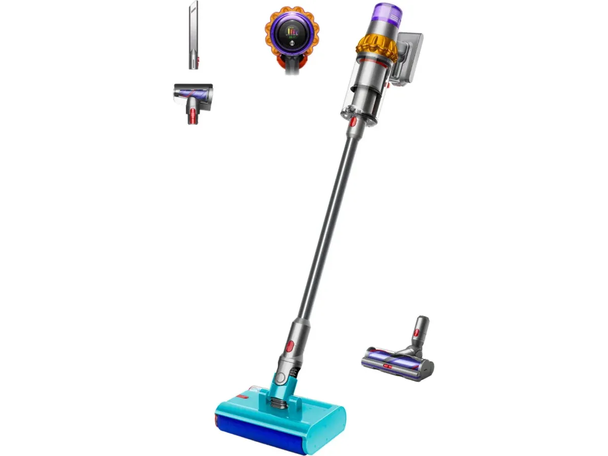 Dyson V15 Detect i utgåvan Submarine med våtmunstycke och extra munstycken